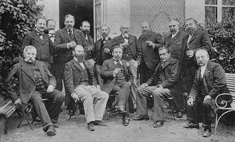 Juges de la 1ère exposition féline au Jardin d'Acclimatation de Paris - 1896