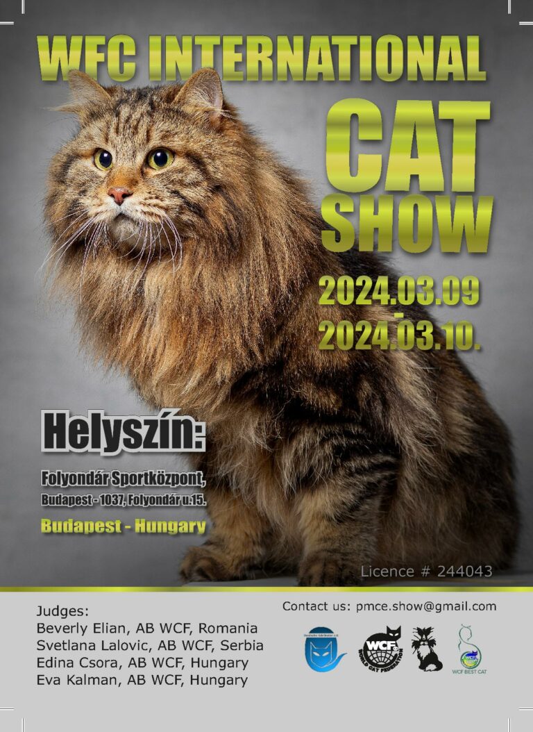 Exposition féline internationale WCF Hongrie 2024